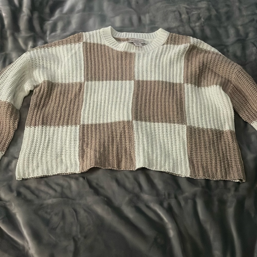 Sincerely Jules checker print sweater